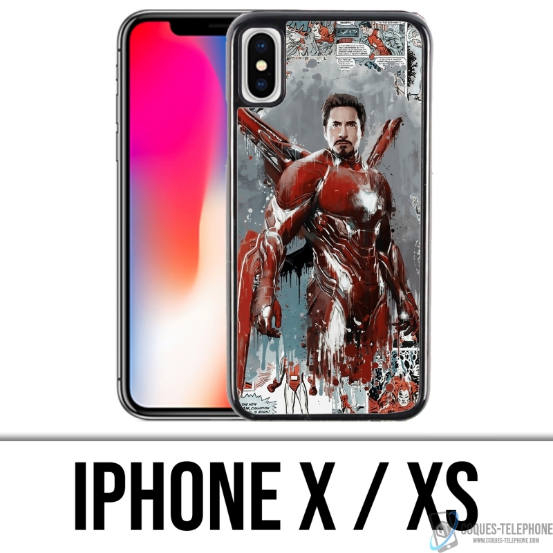 Iphone X Xs Case Iron Man Comics Splash
