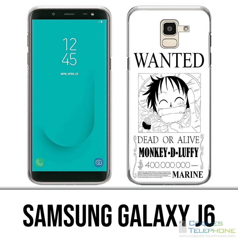 Carcasa Samsung Galaxy J6 - One Piece Wanted Luffy