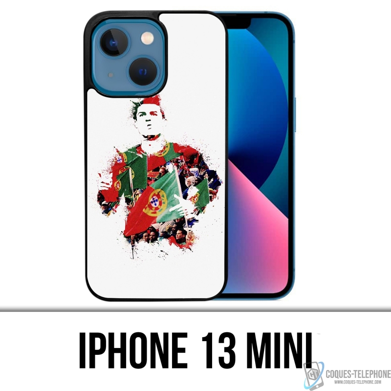 Custodia Mini iPhone 13 - Ronaldo Football Splash