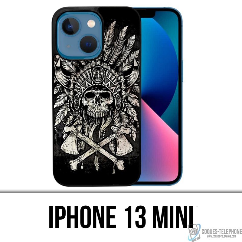 Funda para iPhone 13 Mini - Plumas de cabeza de calavera