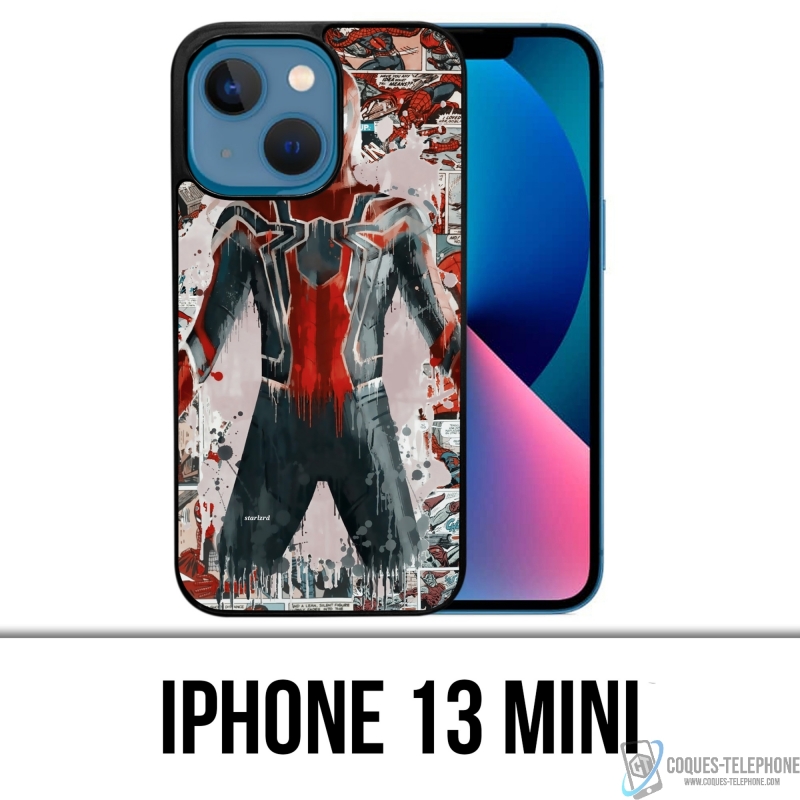 Coque iPhone 13 Mini - Spiderman Comics Splash