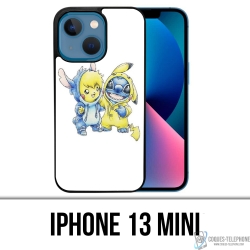 Custodia per iPhone 13 Mini - Stitch Pikachu Baby