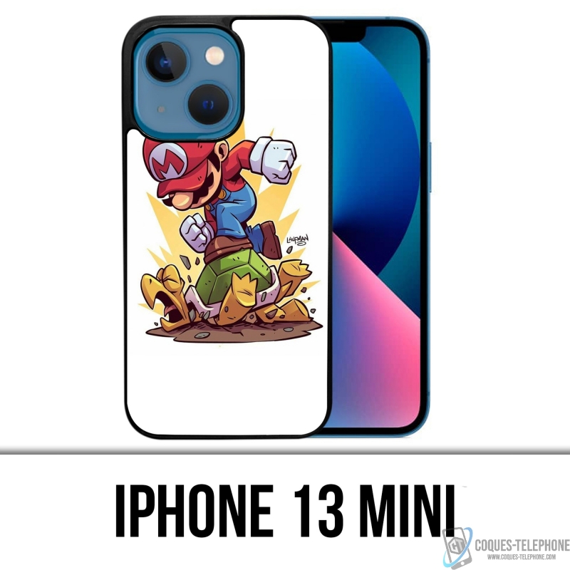 Custodia Mini iPhone 13 - Tartaruga Cartoon Super Mario