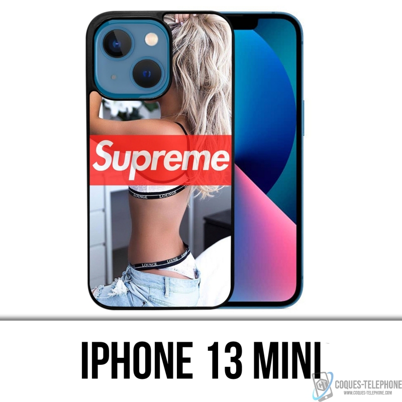 Coque iPhone 13 Mini - Supreme Girl Dos