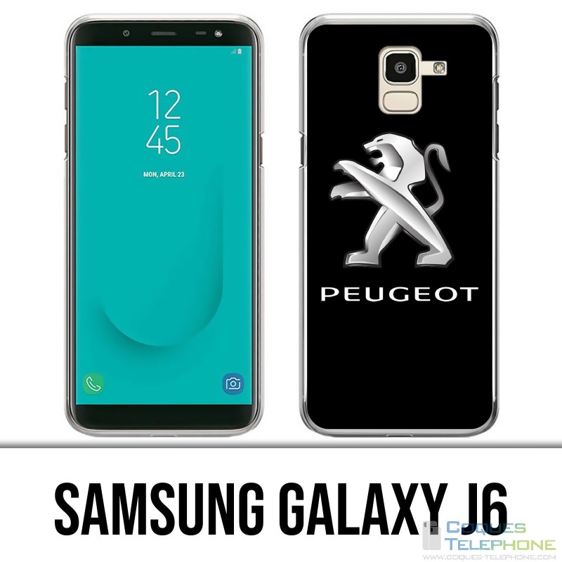 Custodia Samsung Galaxy J6 - Logo Peugeot
