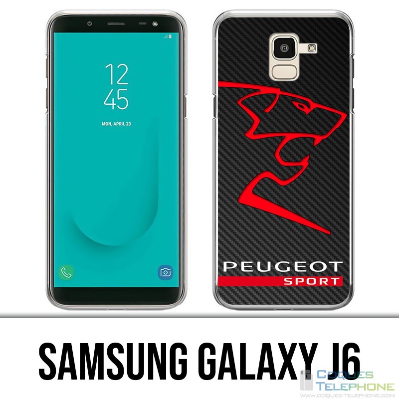 Coque Samsung Galaxy J6 - Peugeot Sport Logo