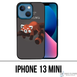 Coque iPhone 13 Mini - To Do List Panda Roux