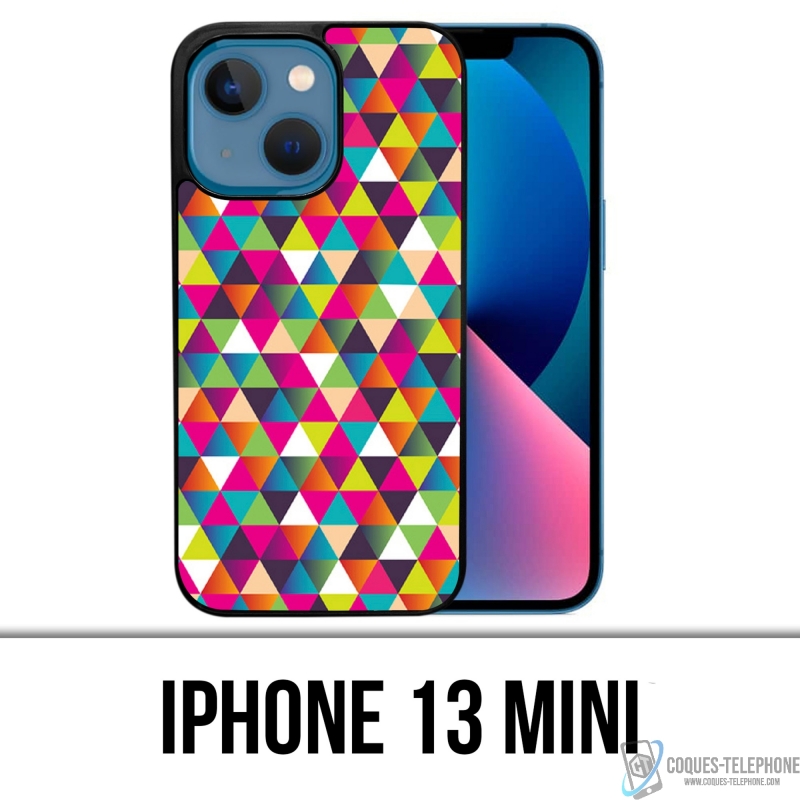 Funda Mini para iPhone 13 - Triángulo multicolor