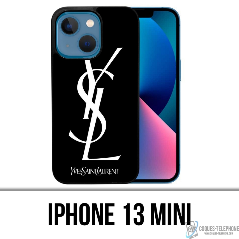 Coque iPhone 13 Mini - Ysl Blanc