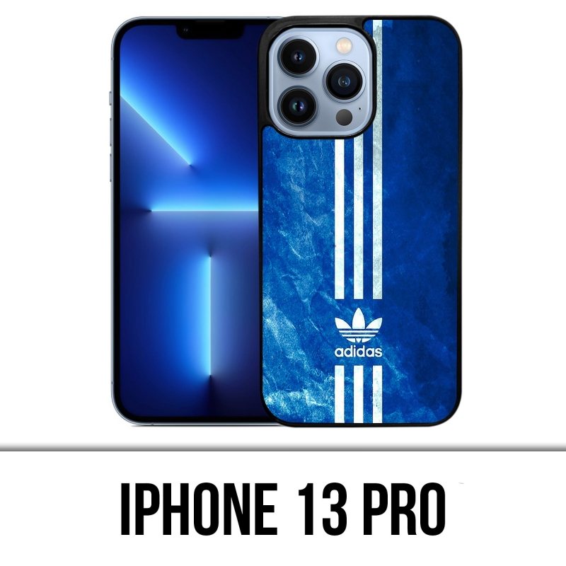 Funda para iPhone 13 Pro - Adidas Blue Stripes