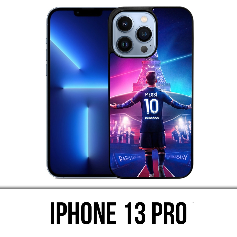 Cover iPhone 13 Pro - Messi PSG Parigi Torre Eiffel