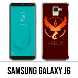 Samsung Galaxy J6 Case - Pokemon Go Team Red Grunge