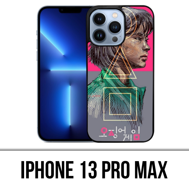 Coque iPhone 13 Pro Max - Squid Game Girl Fanart