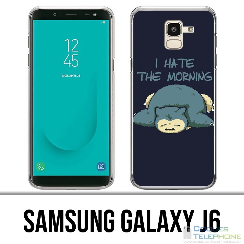 Custodia Samsung Galaxy J6 - Pokémon Ronflex Hate Morning