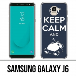 Coque Samsung Galaxy J6 - Pokémon Ronflex Keep Calm