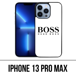 Coque iPhone 13 Pro Max - Hugo Boss Blanc