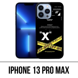 Coque iPhone 13 Pro Max - Off White Crossed Lines