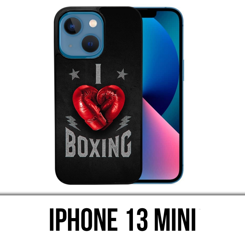 Funda Mini para iPhone 13 - Me encanta el boxeo