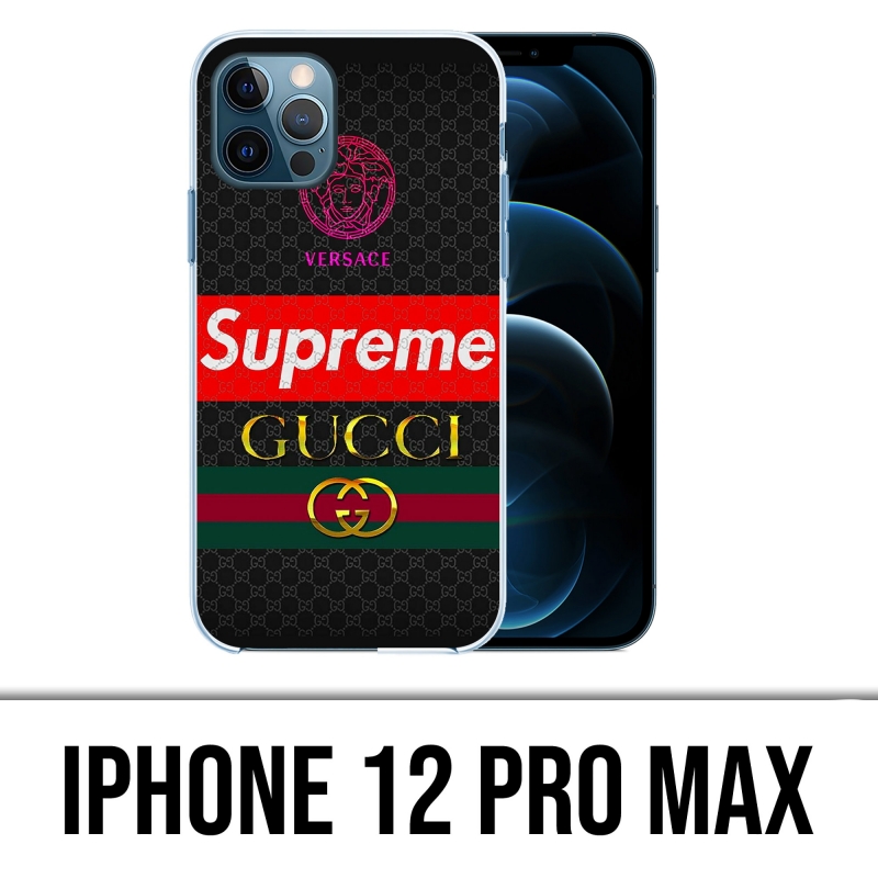 Supreme Gucci iPhone 12 Pro Max Clear Case