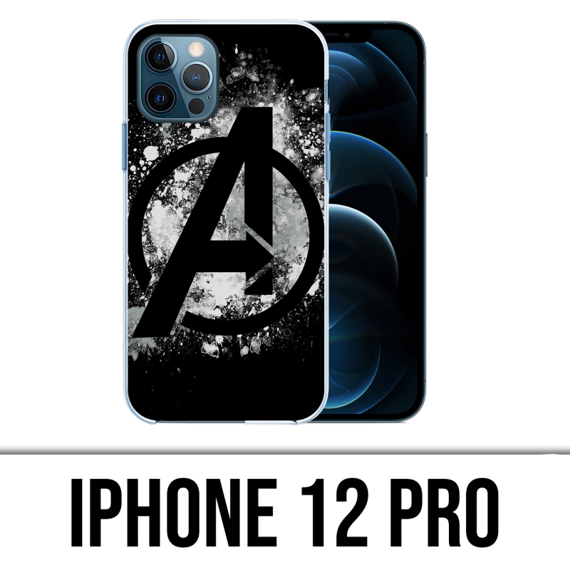 Coque iPhone 12 Pro - Avengers Logo Splash