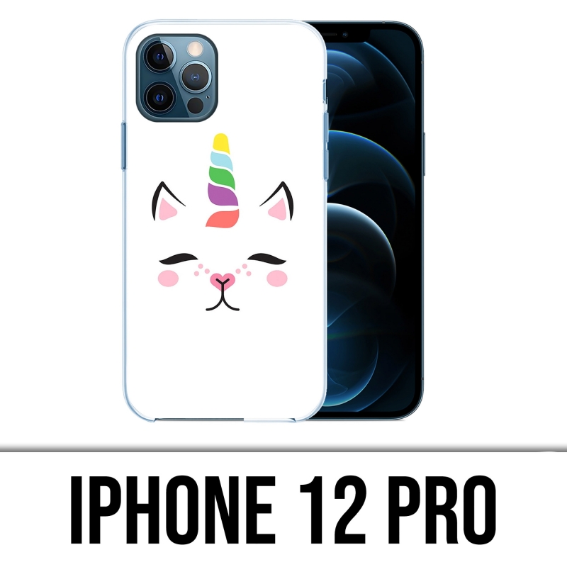 Coque iPhone 12 Pro - Gato Unicornio