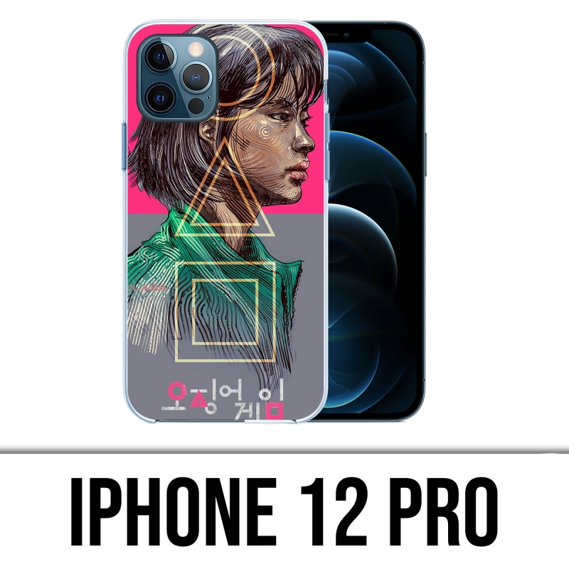 IPhone 12 Pro Case - Tintenfisch Game Girl Fanart