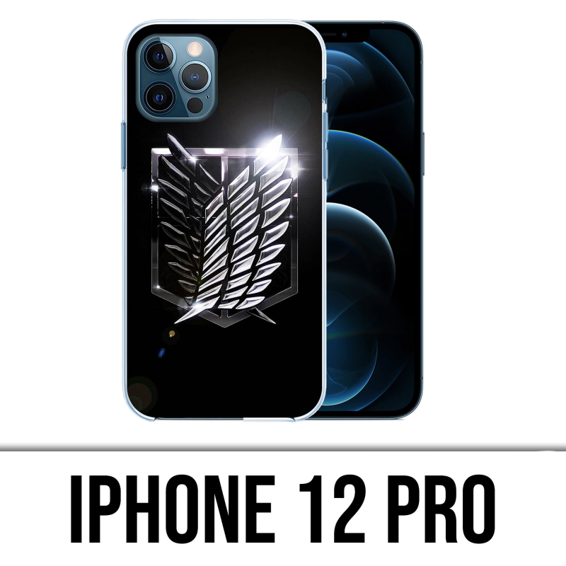 Custodia per iPhone 12 Pro - Logo Attack On Titan