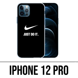 Funda para iPhone 12 Pro - Nike Just Do It Negra