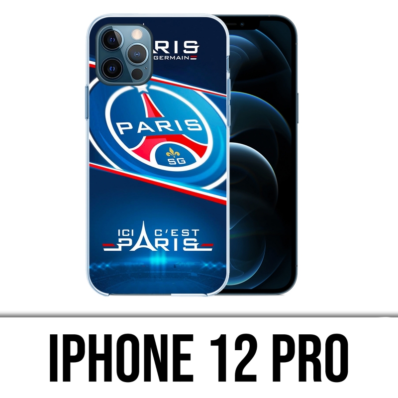 Coque iPhone 12 Pro - PSG Ici Cest Paris