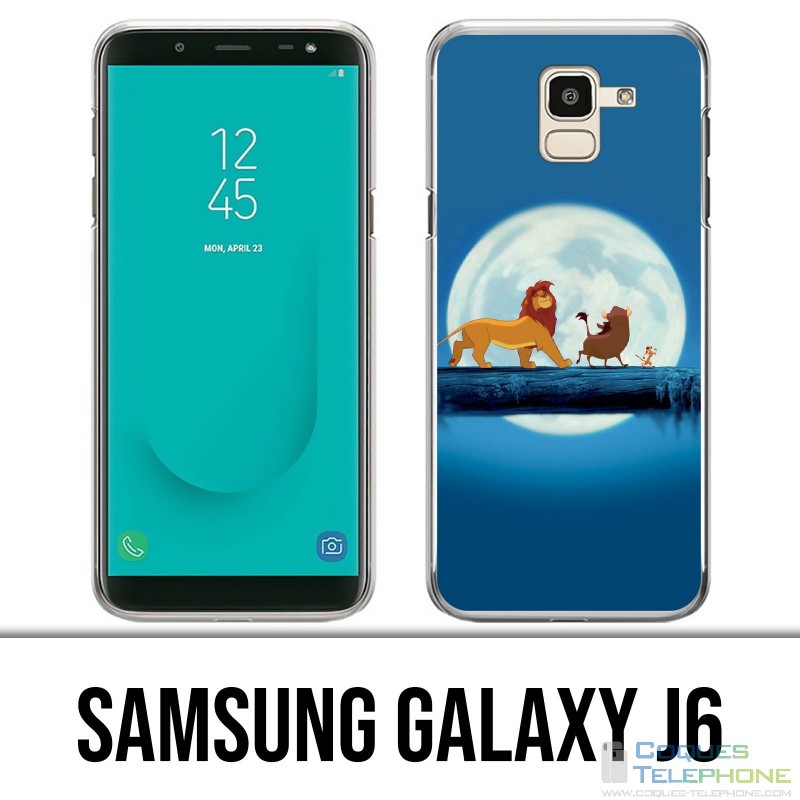 Coque Samsung Galaxy J6 - Roi Lion Lune