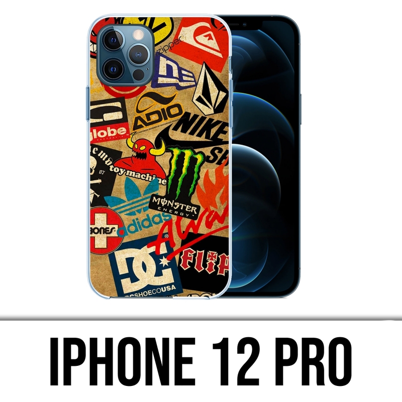 Coque iPhone 12 Pro - Skate Logo Vintage