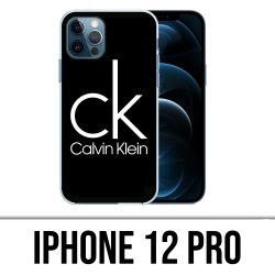 Custodia IPhone 12 Pro - Logo Calvin Klein Nera