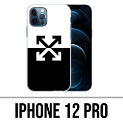 Custodia per iPhone 12 Pro - Logo bianco sporco