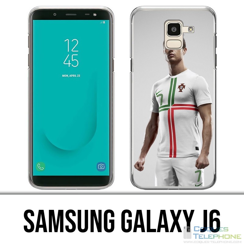 Coque Samsung Galaxy J6 - Ronaldo Football Splash