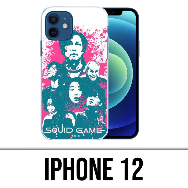 Cover iPhone 12 - Squid Game Characters Splash