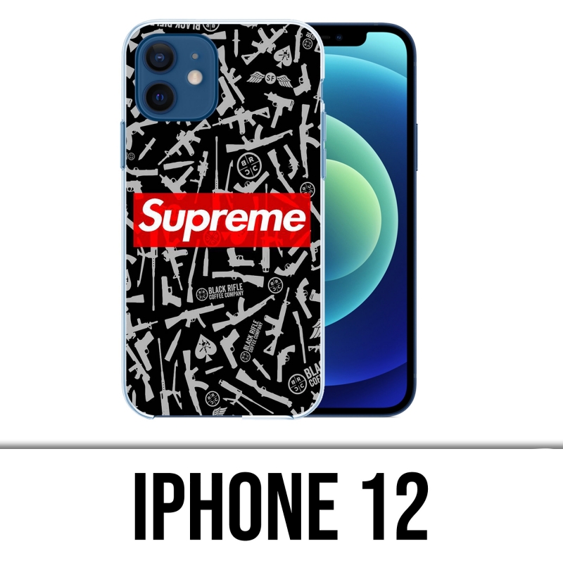 Coque iPhone 12 - Supreme Black Rifle