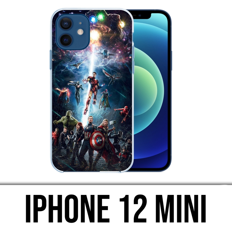 Mini funda para iPhone 12 - Vengadores Vs Thanos