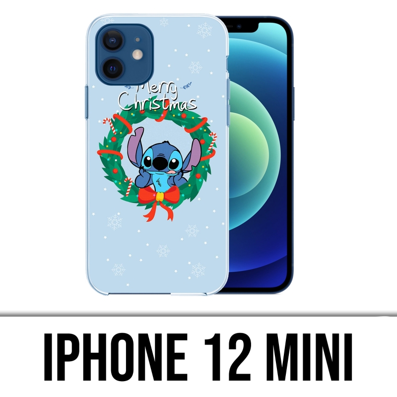 Coque iPhone 12 mini - Stitch Merry Christmas
