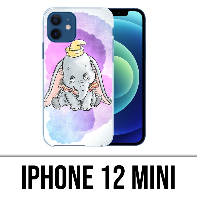 Coque iPhone 12 mini - Disney Dumbo Pastel