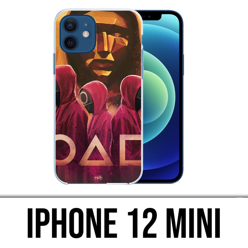 Mini custodia per iPhone 12 - Gioco di calamari Fanart