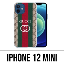 Coque iPhone 12 mini - Gucci Brodé