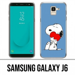 Coque Samsung Galaxy J6 - Snoopy Coeur