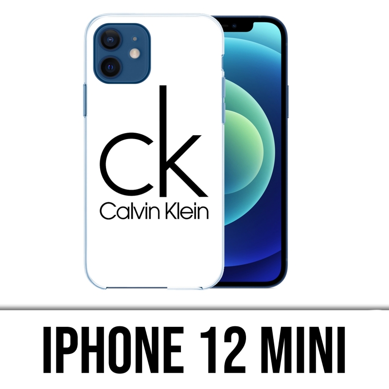 IPhone 12 mini Case - Calvin Klein Logo Weiß