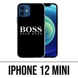 Coque iPhone 12 mini - Hugo Boss Noir
