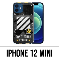 Funda para iPhone 12 mini - Teléfono blanco roto Dont Touch