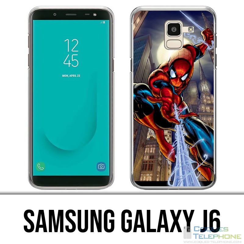 Samsung Galaxy J6 Hülle - Spiderman Comics