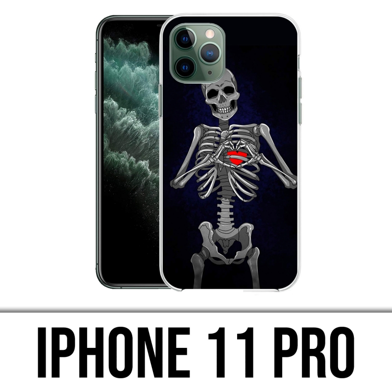 Funda para iPhone 11 Pro - Corazón esquelético