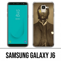 Coque Samsung Galaxy J6 - Star Wars Vintage C3Po