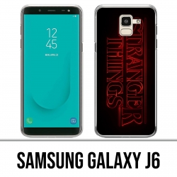 Carcasa Samsung Galaxy J6 - Logotipo de Stranger Things