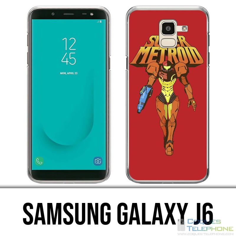 Samsung Galaxy J6 Hülle - Super Vintage Metroid